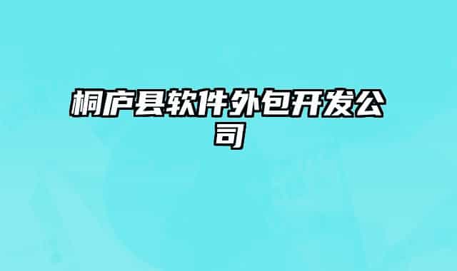桐廬縣軟件外包開發(fā)公司