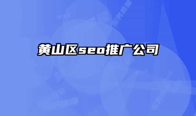 黃山區(qū)seo推廣公司