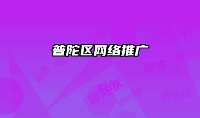 普陀區(qū)網(wǎng)絡(luò)推廣