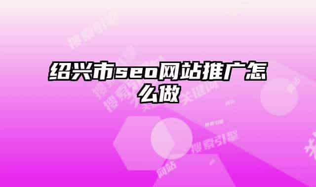 紹興市seo網(wǎng)站推廣怎么做
