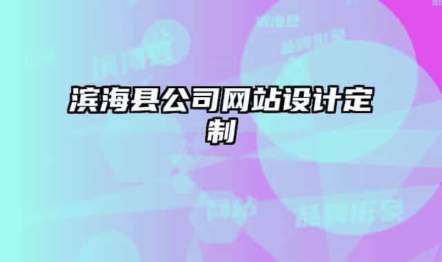 濱?？h公司網(wǎng)站設(shè)計(jì)定制
