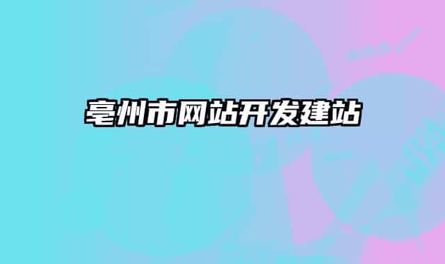 亳州市網(wǎng)站開(kāi)發(fā)建站