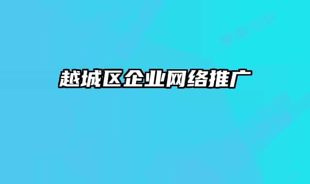 越城區(qū)企業(yè)網絡推廣