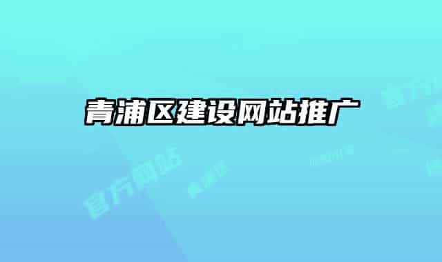 青浦區(qū)建設(shè)網(wǎng)站推廣
