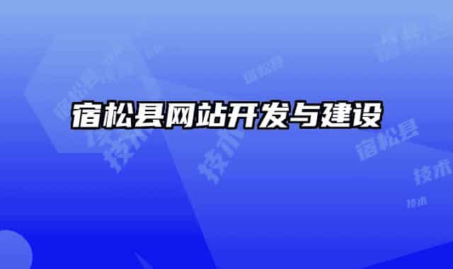 宿松縣網(wǎng)站開(kāi)發(fā)與建設(shè)