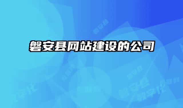 磐安縣網(wǎng)站建設(shè)的公司