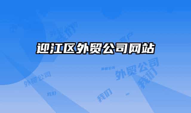 迎江區(qū)外貿公司網站