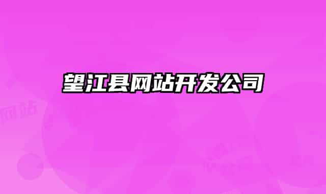 望江縣網(wǎng)站開發(fā)公司