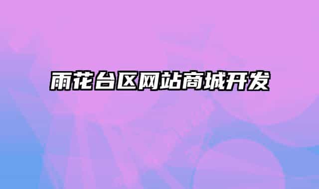 雨花臺(tái)區(qū)網(wǎng)站商城開(kāi)發(fā)