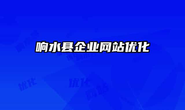 響水縣企業(yè)網站優(yōu)化