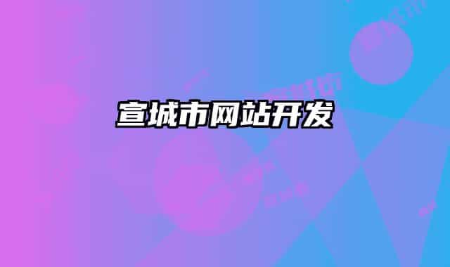 宣城市網(wǎng)站開發(fā)