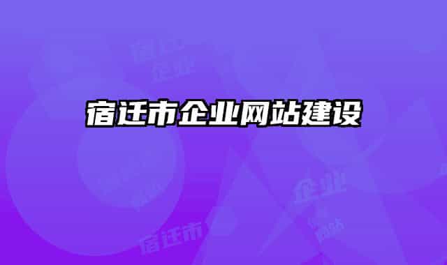 宿遷市企業(yè)網(wǎng)站建設(shè)