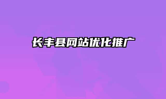 長豐縣網(wǎng)站優(yōu)化推廣