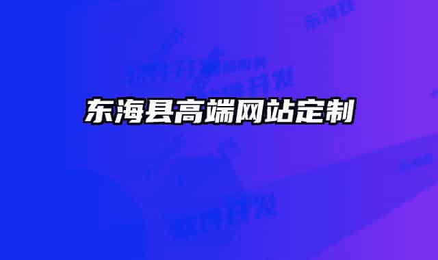 東?？h高端網(wǎng)站定制